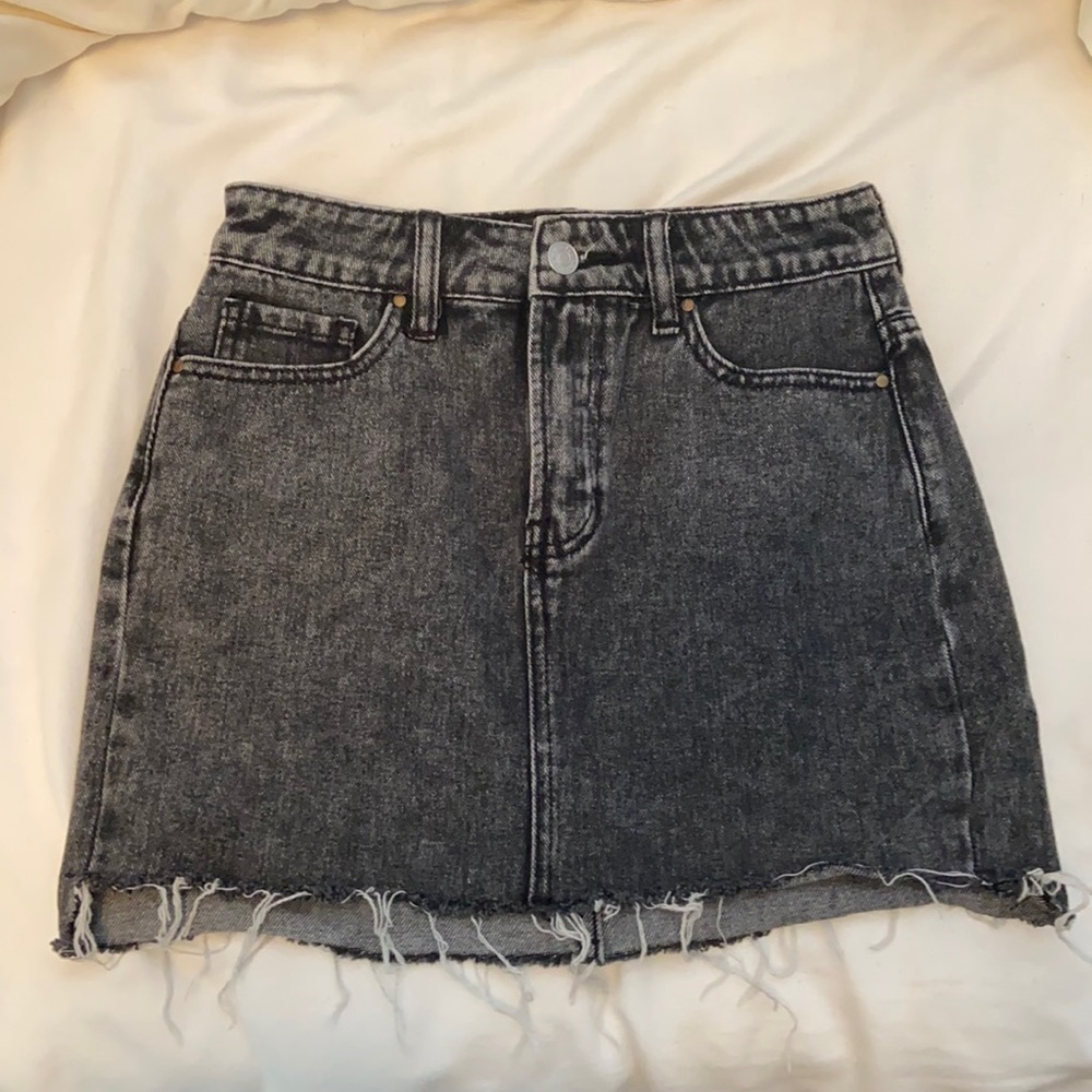 Black Jean Skirt